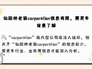 仙踪林老狼corporation介绍—仙踪林老狼 corporation 是怎样的一家公司？