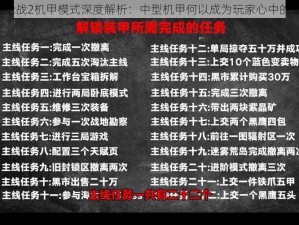 全民枪战2机甲模式深度解析：中型机甲何以成为玩家心中的宠儿？