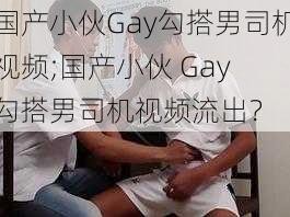 国产小伙Gay勾搭男司机视频;国产小伙 Gay 勾搭男司机视频流出？