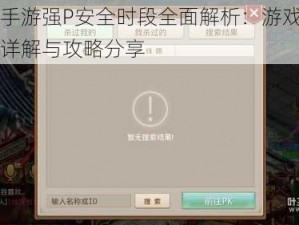 问道手游强P安全时段全面解析：游戏安全区域详解与攻略分享
