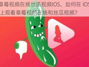 草莓视频在线丝瓜视频IOS、如何在 IOS 上观看草莓视频在线和丝瓜视频？