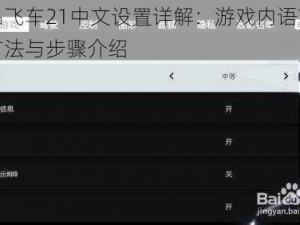 极品飞车21中文设置详解：游戏内语言切换方法与步骤介绍