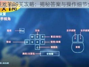 揭秘游戏第89关攻略：揭秘答案与操作细节全解析