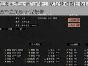 鬼谷八荒火系流派全面解析：从优缺点对比探讨其强度和策略选择之策略研究报告