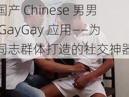 国产 Chinese 男男 GayGay 应用——为同志群体打造的社交神器