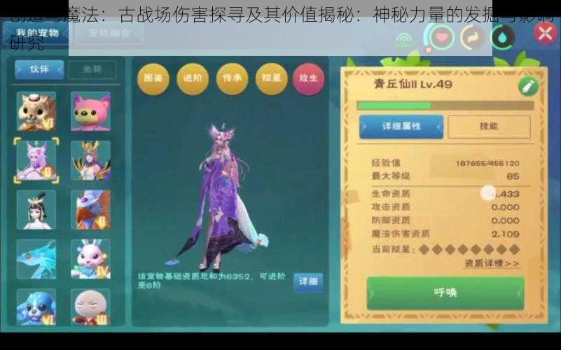 创造与魔法：古战场伤害探寻及其价值揭秘：神秘力量的发掘与影响研究