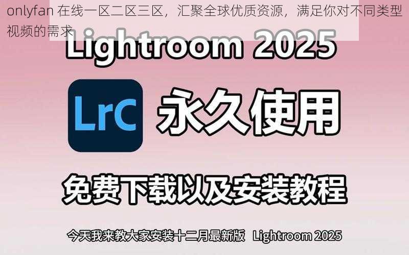 onlyfan 在线一区二区三区，汇聚全球优质资源，满足你对不同类型视频的需求