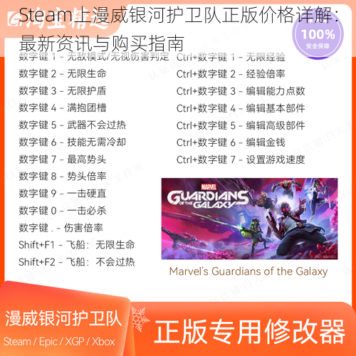 Steam上漫威银河护卫队正版价格详解：最新资讯与购买指南