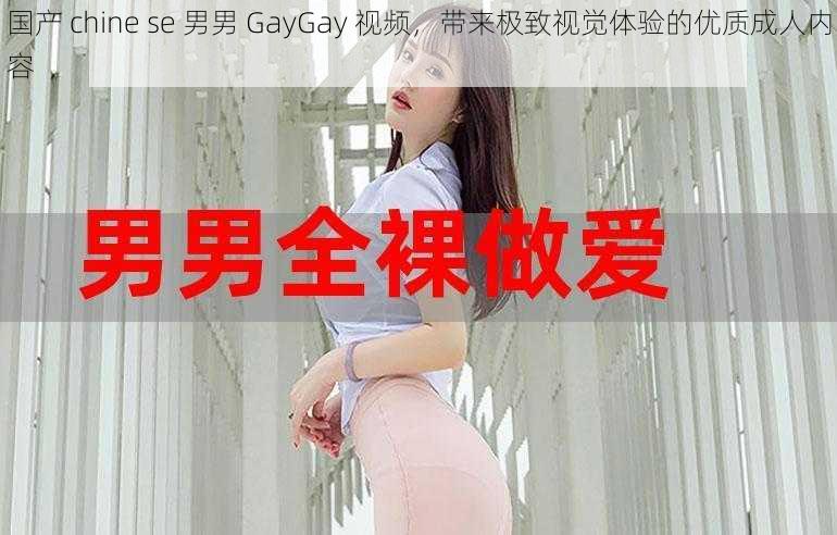 国产 chine se 男男 GayGay 视频，带来极致视觉体验的优质成人内容