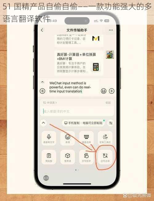 51 国精产品自偷自偷——一款功能强大的多语言翻译软件