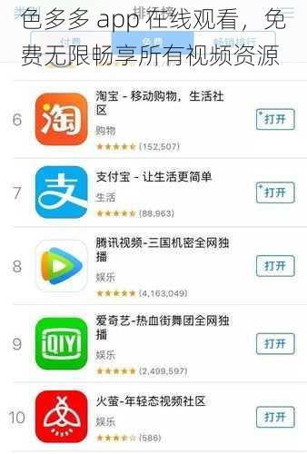 色多多 app 在线观看，免费无限畅享所有视频资源