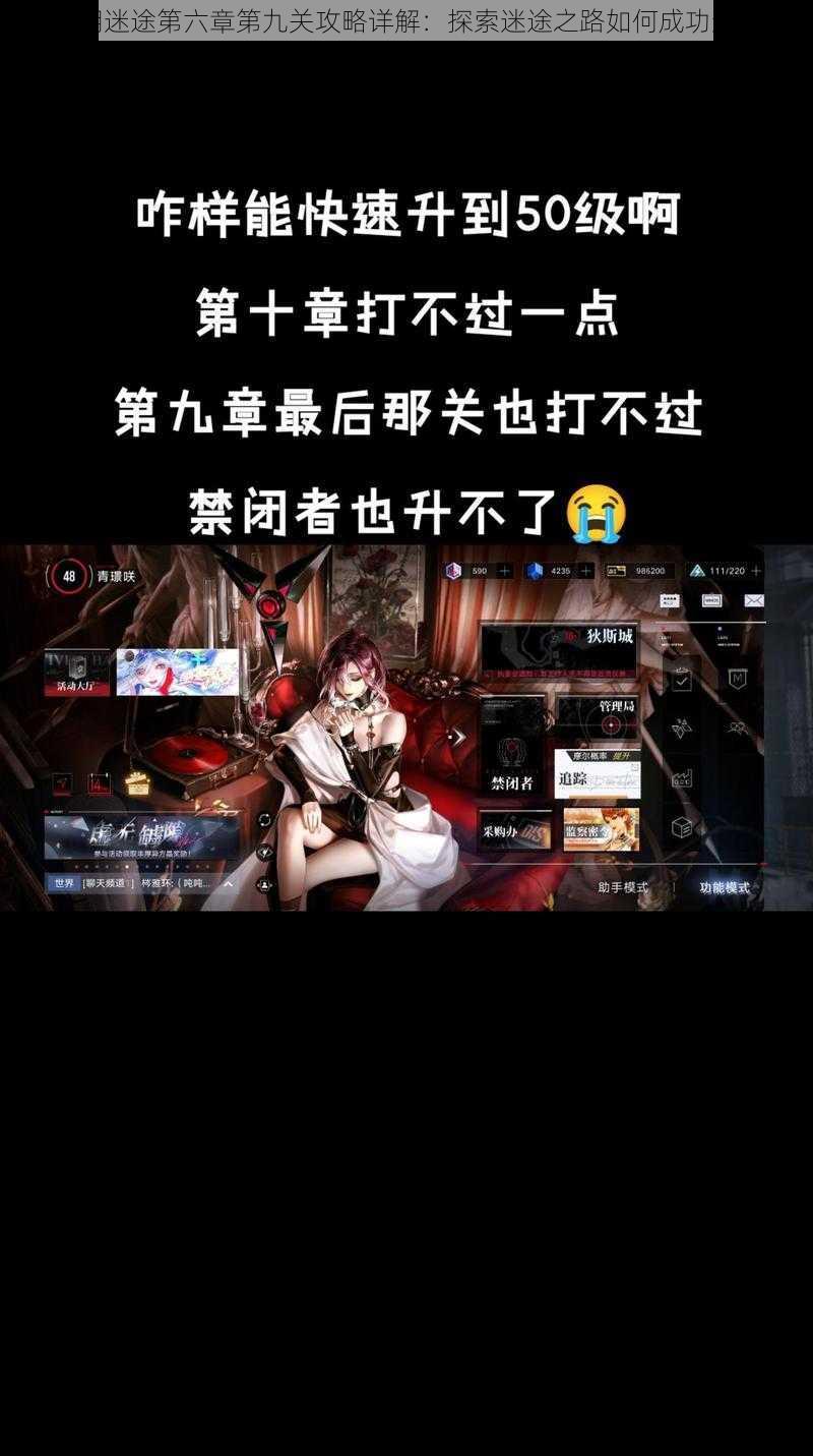 无期迷途第六章第九关攻略详解：探索迷途之路如何成功过关