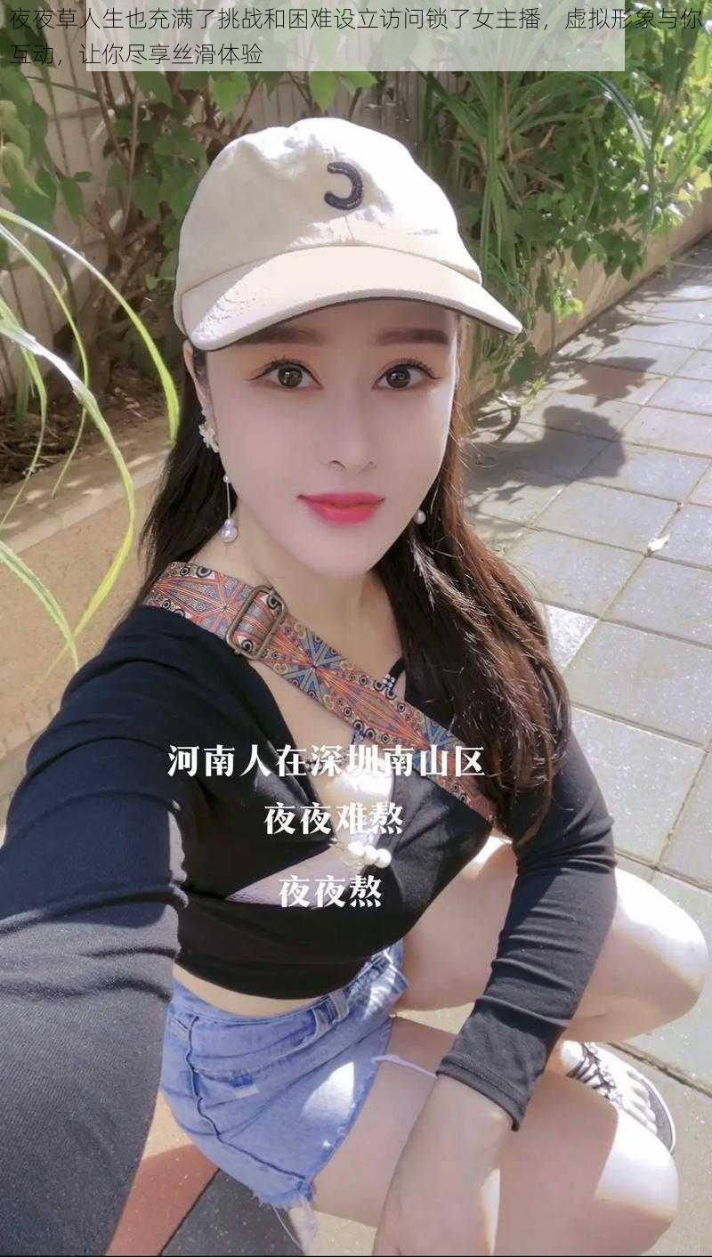 夜夜草人生也充满了挑战和困难设立访问锁了女主播，虚拟形象与你互动，让你尽享丝滑体验