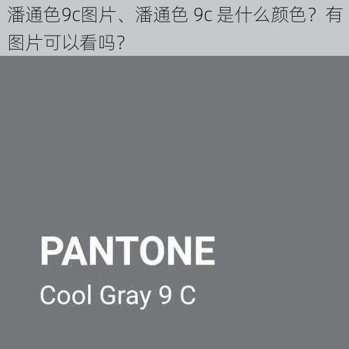 潘通色9c图片、潘通色 9c 是什么颜色？有图片可以看吗？
