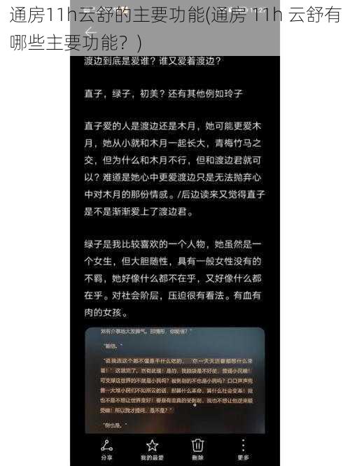 通房11h云舒的主要功能(通房 11h 云舒有哪些主要功能？)