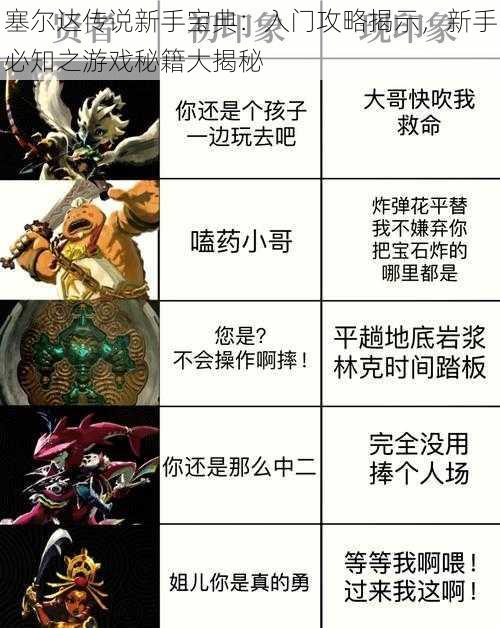 塞尔达传说新手宝典：入门攻略揭示，新手必知之游戏秘籍大揭秘