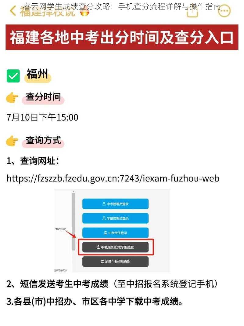 睿云网学生成绩查分攻略：手机查分流程详解与操作指南