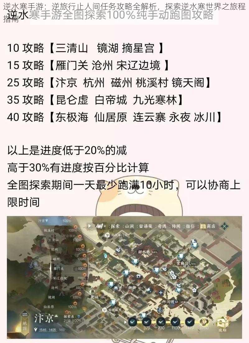 逆水寒手游：逆旅行止人间任务攻略全解析，探索逆水寒世界之旅程指南