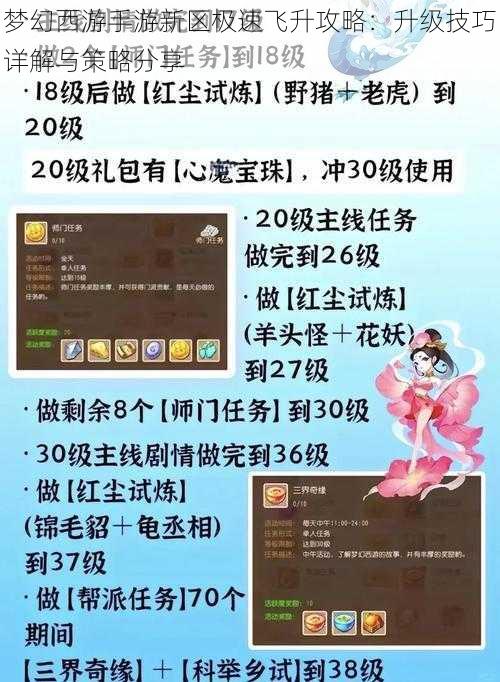 梦幻西游手游新区极速飞升攻略：升级技巧详解与策略分享