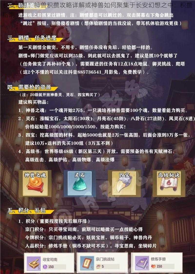 长安幻想：神兽积攒攻略详解或神兽如何聚集于长安幻想之中：积攒指南