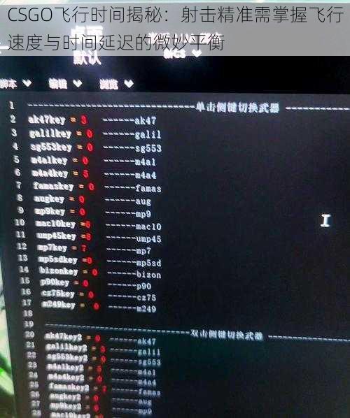 CSGO飞行时间揭秘：射击精准需掌握飞行速度与时间延迟的微妙平衡