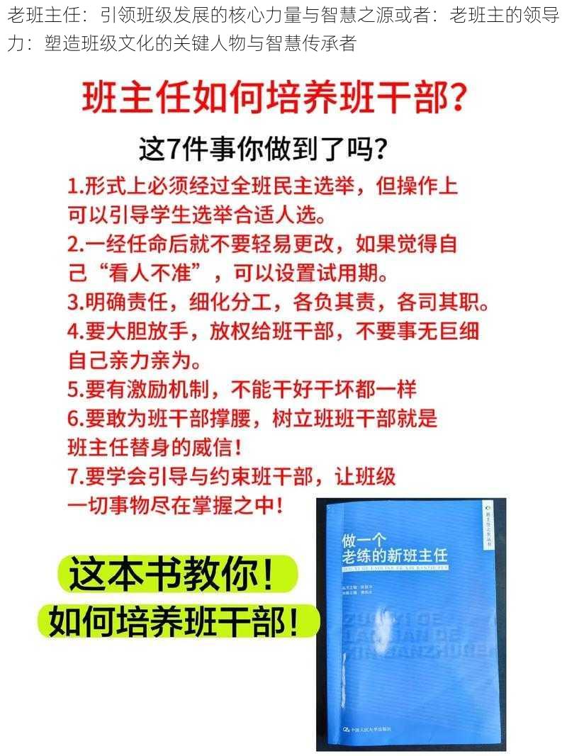 老班主任：引领班级发展的核心力量与智慧之源或者：老班主的领导力：塑造班级文化的关键人物与智慧传承者